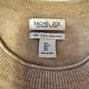 Rachel Zoe Women's Beige Cashmere Sweater